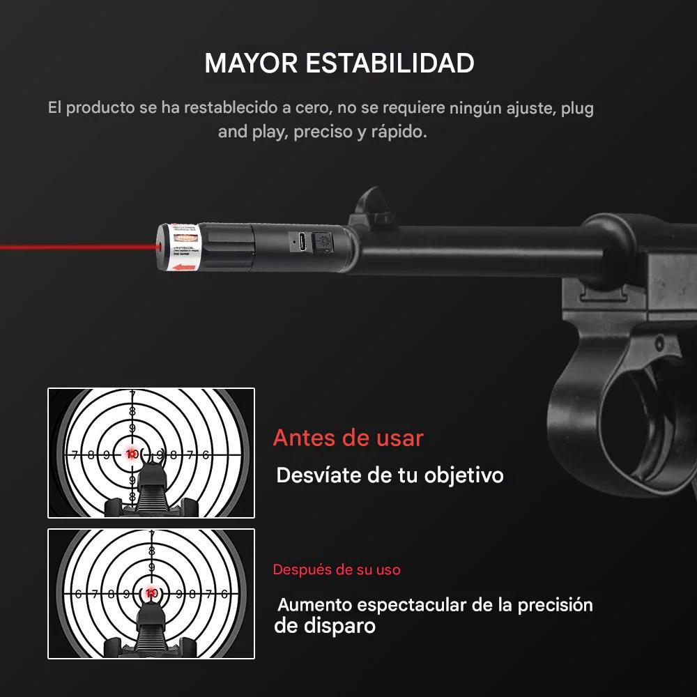 Juego de mira láser roja ajustable