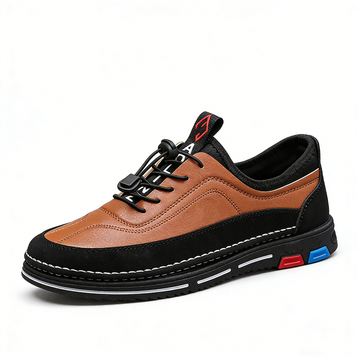 【39-48】Los zapatos de negocios casuales para hombre están hechos de cuero impermeable y resistente a las manchas con una suela suave para un uso cómodo.