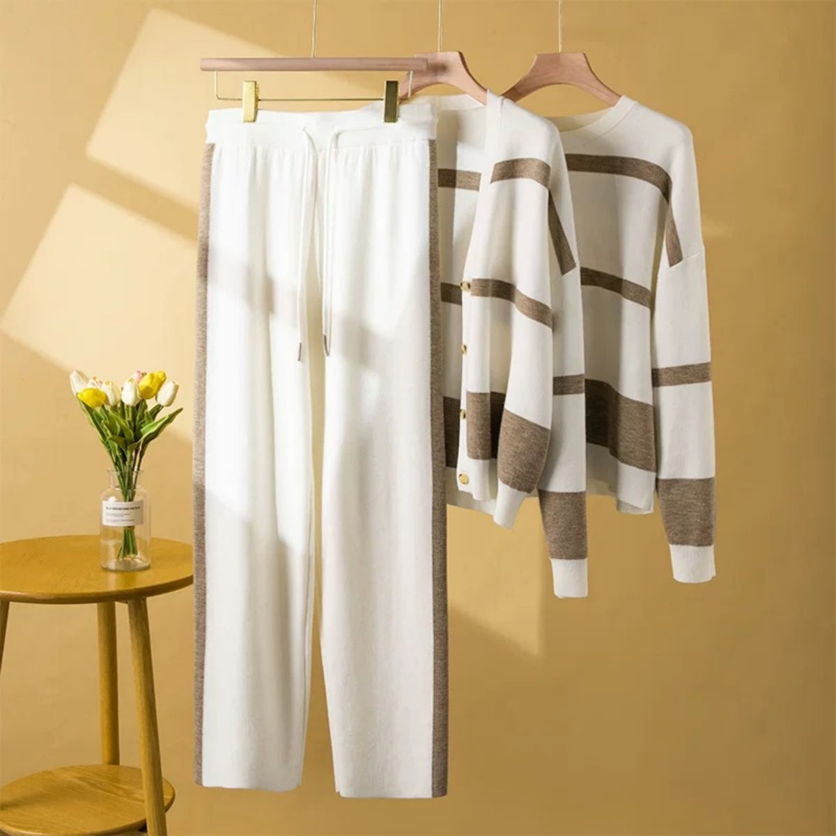 Conjunto de jersey de punto de alta calidad