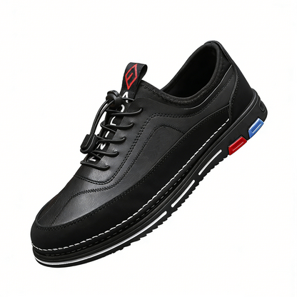 【39-48】Los zapatos de negocios casuales para hombre están hechos de cuero impermeable y resistente a las manchas con una suela suave para un uso cómodo.