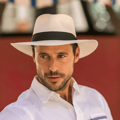 【56-58 cm】Sombrero ecuatoriano de palma tejido a mano