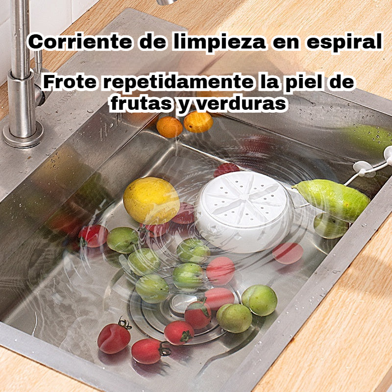 Lavadora de frutas y verduras portátil y eficiente