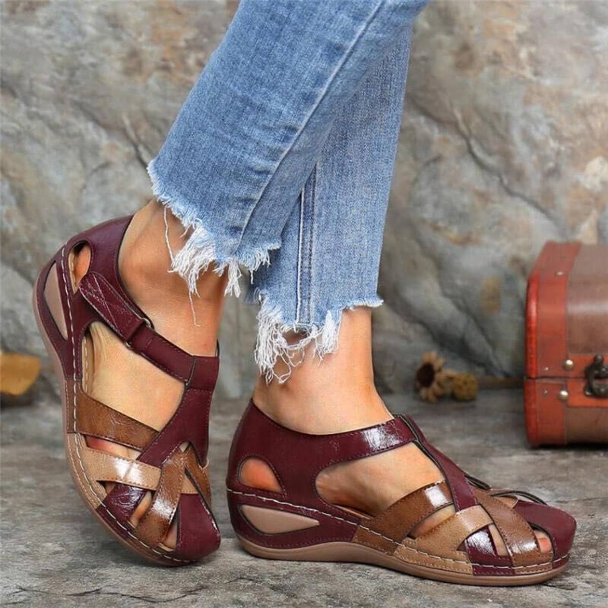 【35-43】Nuevas sandalias tejidas cómodas para mujer primavera/verano