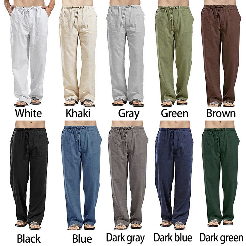 【S-5XL】Pantaloni casual pentru bărbați din bumbac – croială lejeră, material moale și respirabil_4039892