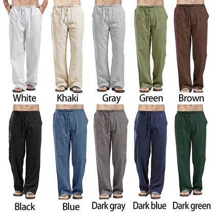 【S-5XL】Pantaloni casual pentru bărbați din bumbac – croială lejeră, material moale și respirabil_4039892