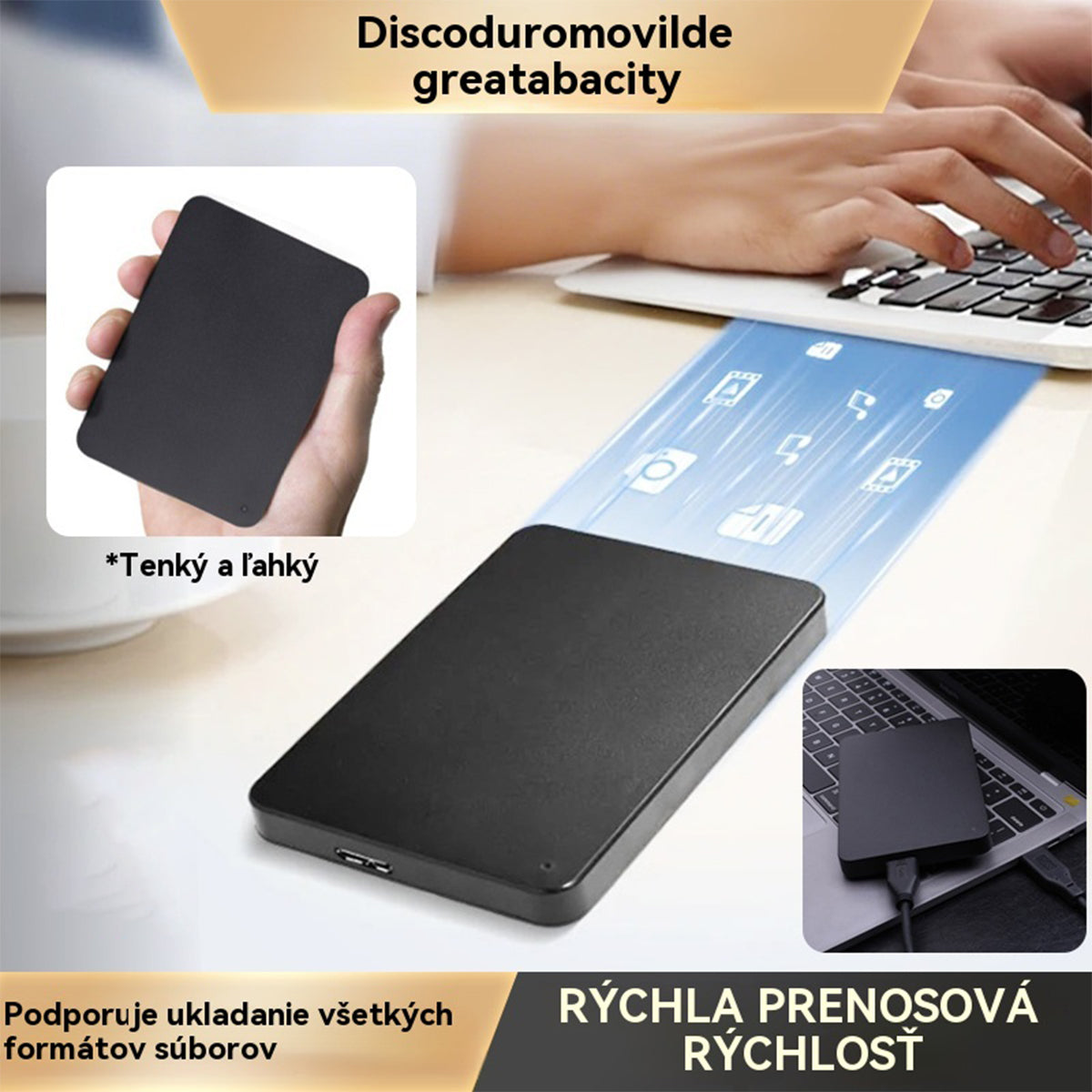 【Zľava】Prenosný pevný disk 20TB
