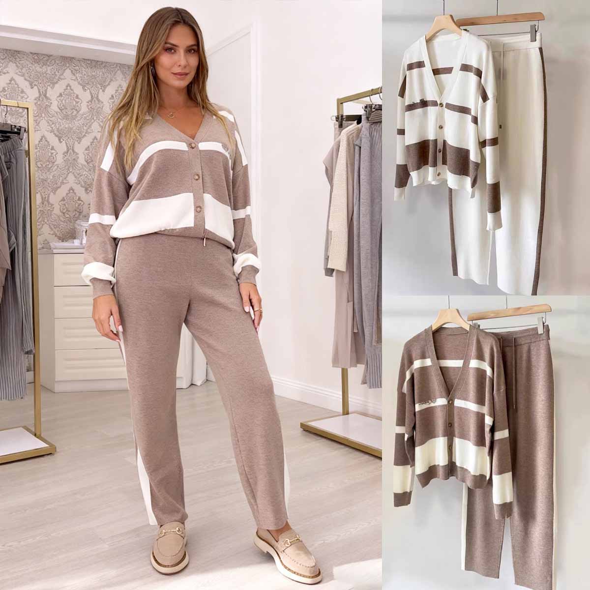Conjunto de jersey de punto de alta calidad