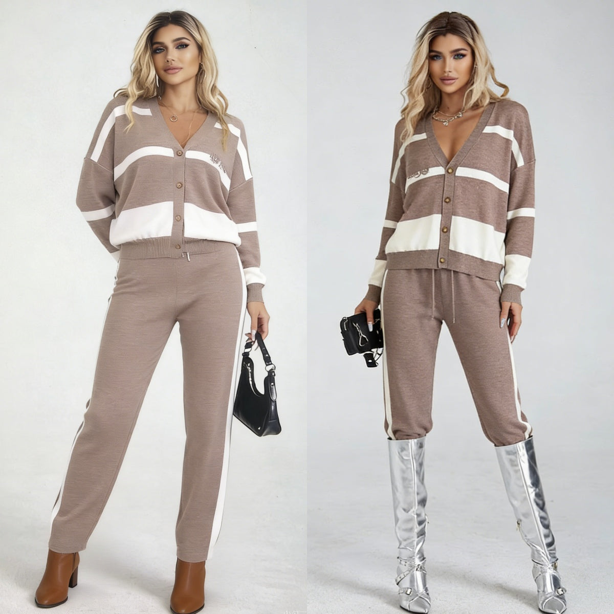 Conjunto de jersey de punto de alta calidad