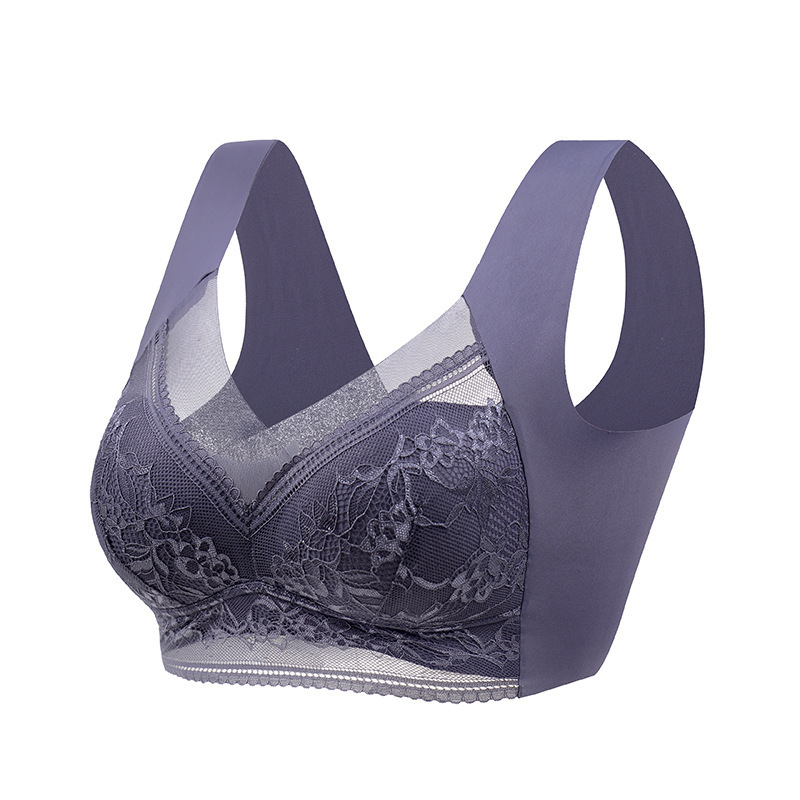 🔥【1 lote de 4 piezas】👙【40-110 kg】Sujetador de encaje cómodo sin costuras