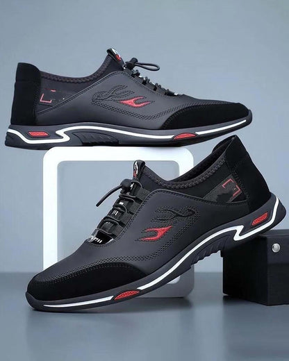Zapatos de negocios informales y transpirables para hombre de cuero genuino Desodorante Suela de cuero suave，De moda y versátil