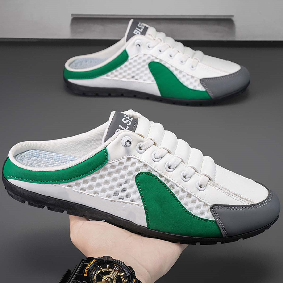 Nuevas zapatillas deportivas y chanclas de hombre para uso diario