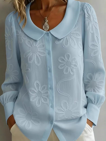 Camisa bordada retro francesa de 2026【S-2XL】