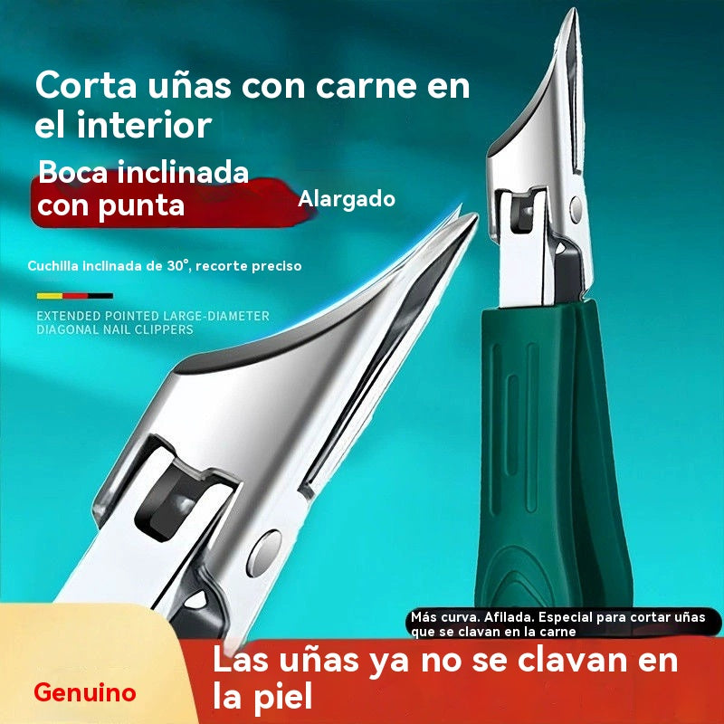 Cortaúñas antisalpicaduras con borde inclinado de 25° (juego de 3 piezas)