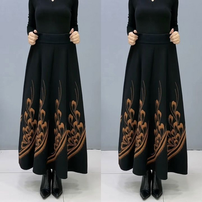 👗🎀【S-3XL】Falda de lana gruesa de otoño e invierno._3832398