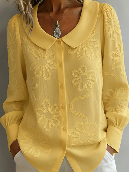 Camisa bordada retro francesa de 2026【S-2XL】