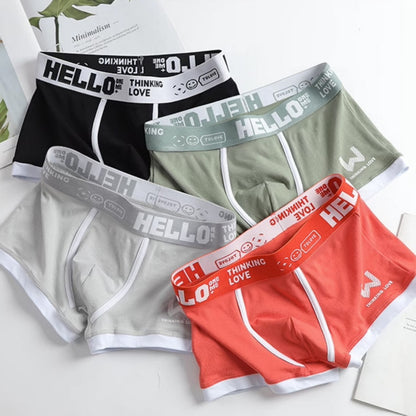 Calzoncillos bóxer de algodón para hombre nuevos