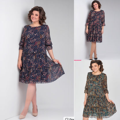 【🥇Vestido estampado de primavera 2026 más vendido】💥👗【S-5XL】