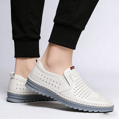 【Oferta especial】【 39-44】Zapatos casuales de cuero genuino para hombre, hechos a mano y sencillos