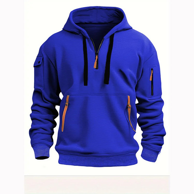 Chaqueta Deportiva con Cremallera  Multibolsillos para Hombre: Estilo Diario