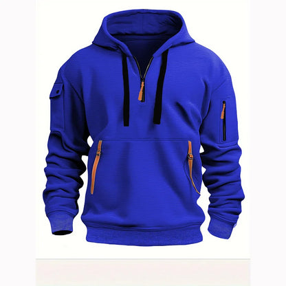 Chaqueta Deportiva con Cremallera  Multibolsillos para Hombre: Estilo Diario
