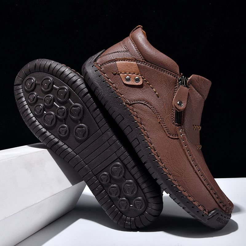 【38-48】Zapatos de conducción de cuero hechos a mano para hombre