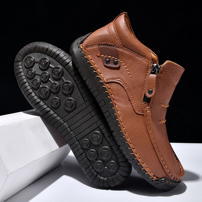 【38-48】Zapatos de conducción de cuero hechos a mano para hombre