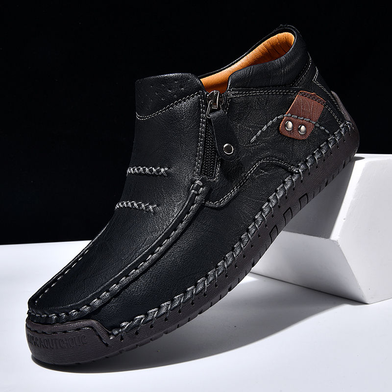 【38-48】Zapatos de conducción de cuero hechos a mano para hombre
