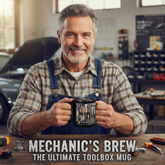 🔥☕Šalica u obliku kompleta alata za mehaničare