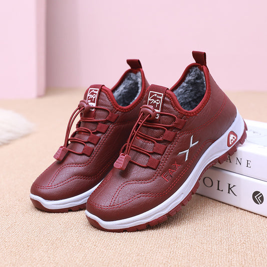 【35-41】Zapatos de mujer de terciopelo de algodón de cuero genuino hechos a mano de nuevo estilo de invierno_3855023