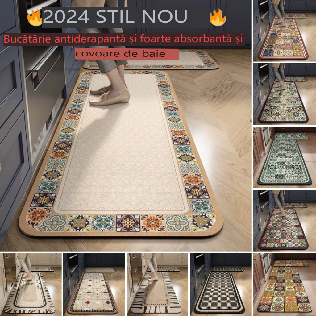 💥💥【se venden como pan caliente】Alfombras de cocina y baño antideslizantes y muy absorbentes_3874048