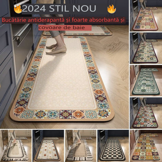 💥💥【se venden como pan caliente】Alfombras de cocina y baño antideslizantes y muy absorbentes_3874048