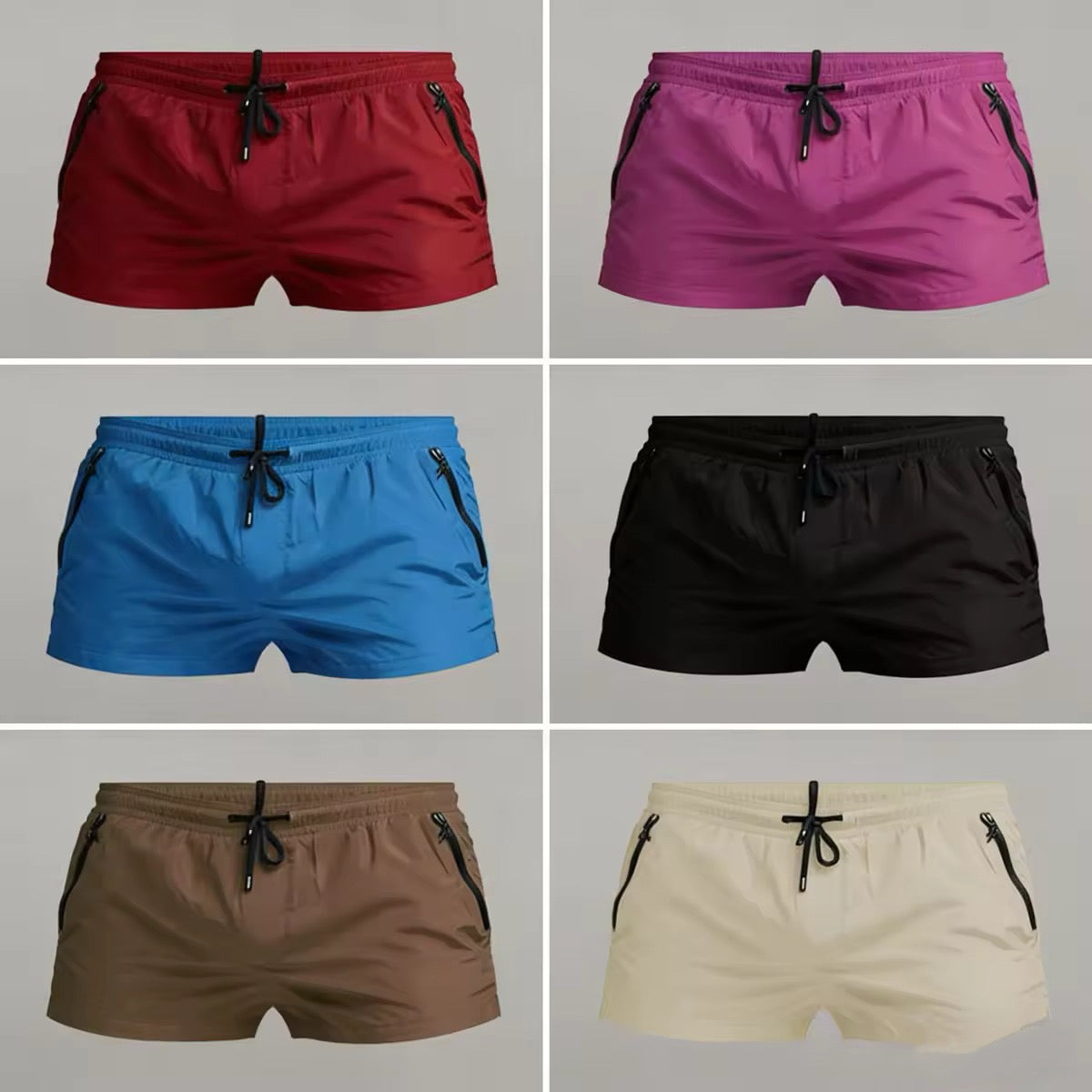 Pantalones cortos de playa de secado rápido para hombre, corte 3D, tejido transpirable de secado rápido.