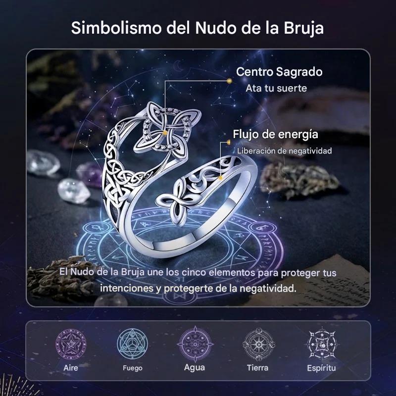 【Compra 1, llévate 1 gratis】Anillo de nudo celta de plata S925 con