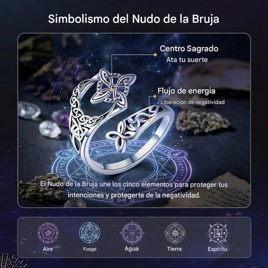 【Compra 1, llévate 1 gratis】Anillo de nudo celta de plata S925 con