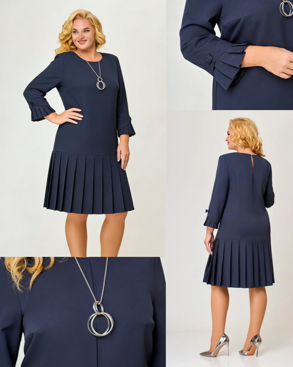 【S-5XL】 Vestido elegante de color sólido de alta calidad.