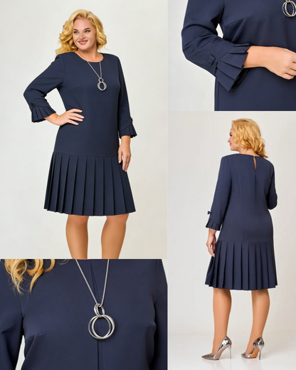 【S-5XL】 Vestido elegante de color sólido de alta calidad.