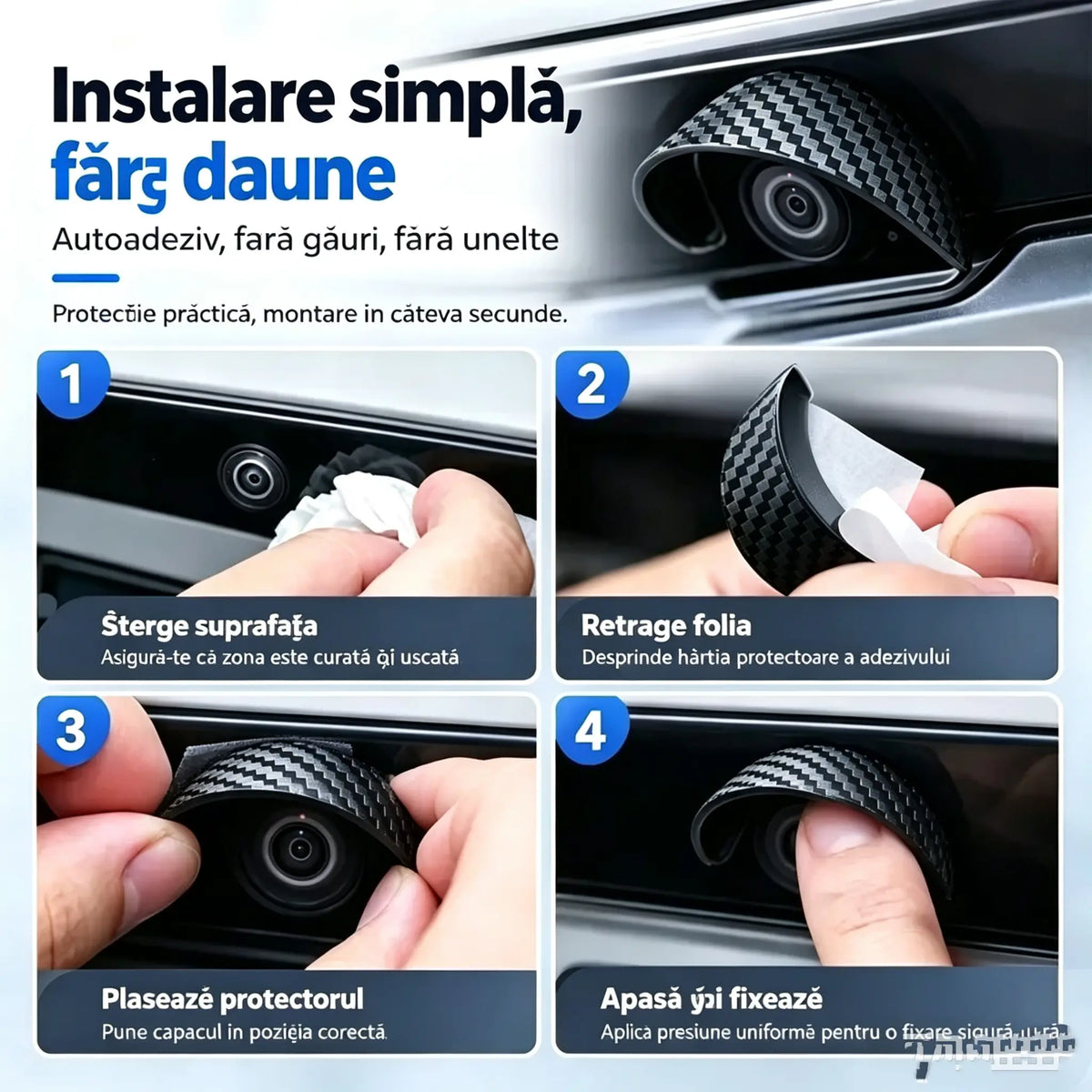 📢📢Reducere de 50%!! ⏰ Protector universal împotriva ploii pentru camera de marșarier a mașinii