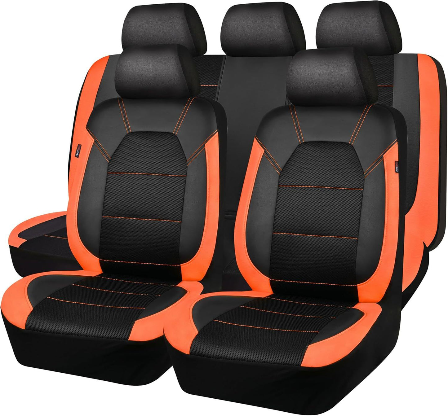 Juego universal de fundas para asientos de coche de cuero suave