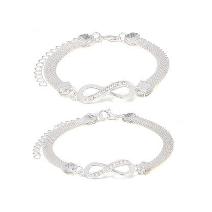 Pulsera de la suerte para mujer, fabricada en plata 925