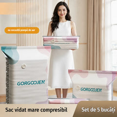 🧳 ✈️ Sac de compresie pentru haine fără pompă – economisește spațiu în bagaj și acasă🔥