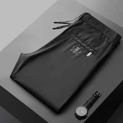 【40-115kg】Nuevos pantalones elásticos de seda helada para primavera y verano 2026.