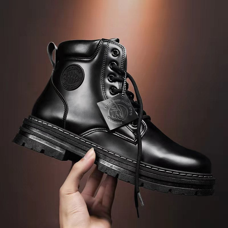 🔥🔥【39-48】Nuevo estilo para otoño e invierno, botas antideslizantes versátiles de suela gruesa para hombre-3845697