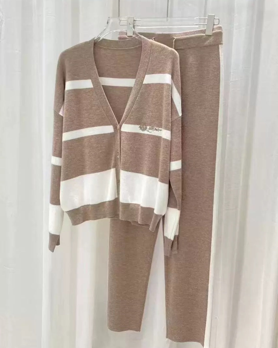 Conjunto de jersey de punto de alta calidad