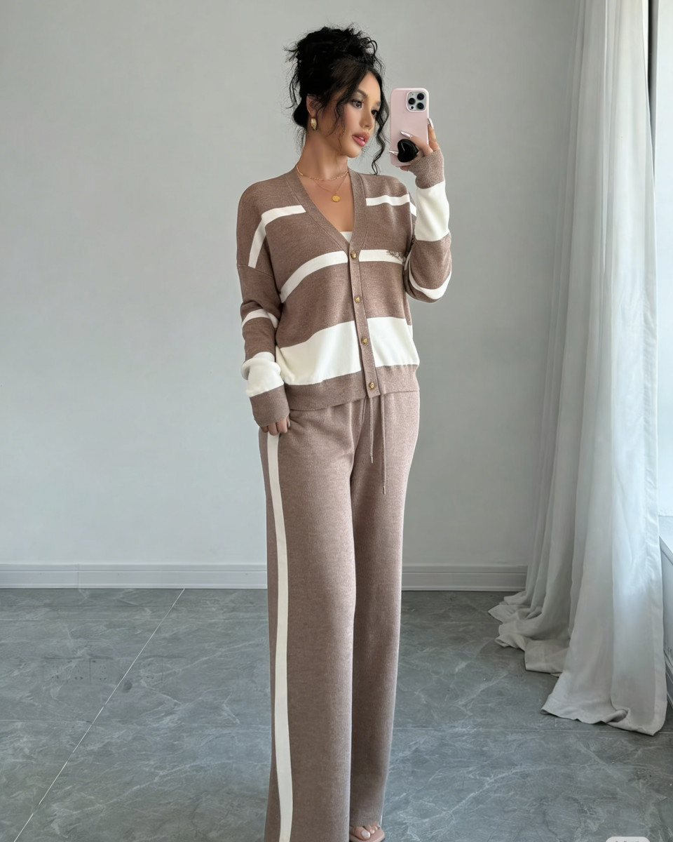 Conjunto de jersey de punto de alta calidad