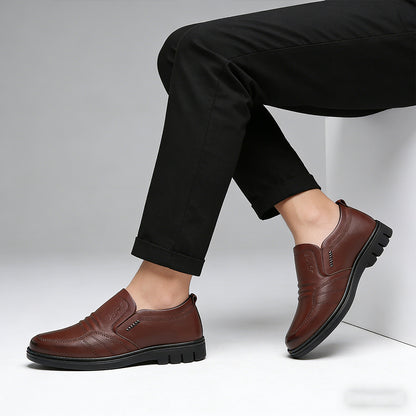 【39-44】Zapatos de negocios de cuero genuino para hombres