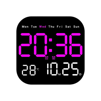 Reloj digital para el hogar y la oficina: ¡despierte suavemente y olvídese de las alarmas molestas! Brillo ajustable, funcionamiento silencioso por la noche. También muestra la temperatura. Un compañero fiable para su día a día.