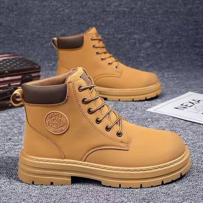 🔥🔥【39-48】Nuevo estilo para otoño e invierno, botas antideslizantes versátiles de suela gruesa para hombre-3845697