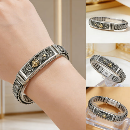 【Descuento por tiempo limitado】Nueva pulsera de la suerte de plata de ley 925