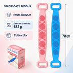 🧼✨ 【Cumpără 1, primești 1 gratis】 Prosop pentru duș, din silicon cu două straturi, model lung și gros(70 cm/180 g)