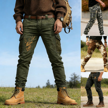 【Oferta】Pantalones tácticos de exterior para hombre, transpirables, cómodos y de talla grande holgada